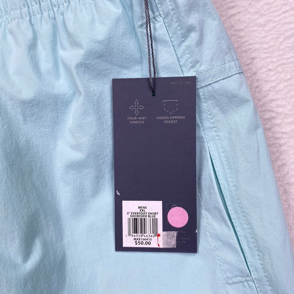 VRST Men's 5" Everyday Shorts Size XXL Blue Relaxed Fit Stretch Zip Pocket - Picture 4 of 10